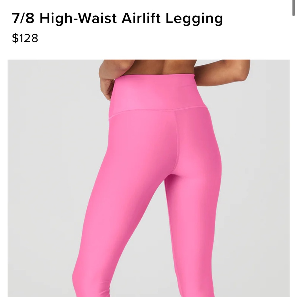Hot Pink Alo Yoga Airlift Leggings
